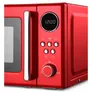 Medion MD15000 Retro Mikrowelle Solo rot 800W 20L