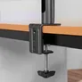 Hama 00118493 Monitorhalterung, höhenverstellbar, schwenk-/neigbar, ausziehbar, 13 - 35