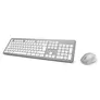 Hama 00182676 Funktastatur-/Maus-Set "KMW-700", Silber/Weiß, QWERTZ DE