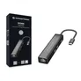 Conceptronic DONN07B 3-Port-USB-Hub mit Gigabit-Netzwerkadapter