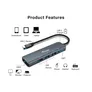 EQUIP 133487 USB-C 5-in-1 Multifunktionsadapter, HDMI, USB 3.2 Gen1, 100W USB PD