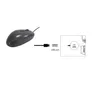EQUIP 245102 Optische Deskmaus Schwarz