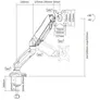 EQUIP 650120 17"-32" Gasfeder Monitor/LCD-Tischhalterung