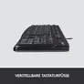 Logitech K120 Kabelgebundene Tastatur Schwarz