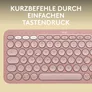 Logitech Pebble Keys 2 K380S Rosa - Minimalistische kabellose Tastatur