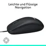 Logitech M100 Schwarz - Kabelgebundene Maus - Komfortabel. Robust. Unverzichtbar