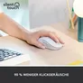 Logitech Signature M650 Pale Grey L (Linkshändig) - Bluetooth, Logi Bolt, 4000 DPI, Unterstützt von Logi Options+