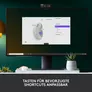 Logitech Signature M650 Pale Grey L (Linkshändig) - Bluetooth, Logi Bolt, 4000 DPI, Unterstützt von Logi Options+