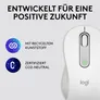 Logitech Signature M650 Pale Grey L (Linkshändig) - Bluetooth, Logi Bolt, 4000 DPI, Unterstützt von Logi Options+