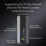 NETGEAR Nighthawk Tri-Band WiFi 7 Router (RS600) – Sicherheitsfunktionen, BE18000 WLAN-Geschwindigkeit (bis zu 18 Gbit/s) – 10-Gig-Internet-Port – deckt bis zu 250 m2 und 150 Geräte ab