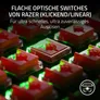 RAZER DeathStalker V2 Pro, Schwarz, Linearer optischer Switch (Rot), SCHNELLFEUER-Trigger-Modus, Razer Snap-Tap (Anpassbare Eingabe-Priorität)