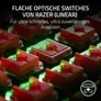 RAZER DeathStalker V2 Pro TKL, Schwarz, Linearer optischer Switch (Rot), SCHNELLFEUER-Trigger-Modus, Razer Snap-Tap (Anpassbare Eingabe-Priorität)