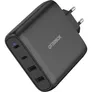 OtterBox EU Wall Charger 100W GaN 2X USB-C/ 2x USB-A PD Schwarz