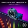 Razer Kiyo X Webcam für Streaming, 1080P/ 60 FPS, USB-A, 82° Sichtfeld