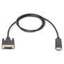 DIGITUS DisplayPort 1.2 Adapterkabel 5m DP zu DVI-I (24+1) St./St. schwarz