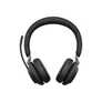 Jabra Evolve 2 65 Stereo Headset, UC-Version, Bluetooth, USB-A Adapter, inkl. Ladestation