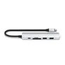 Satechi USB-C 6-in-1 Slim Multiport Adapter Silber