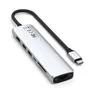 Satechi USB-C 7-in-1 Slim Multiport Adapter mit Ethernet Silber