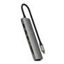Satechi USB-C 7-in-1 Slim Multiport Adapter mit Ethernet Space Grau