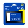 ADATA Ultimate SU650 SSD 512GB SATA 2.5" 3D NAND