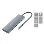 Conceptronic 10-in-1 USB-C 3.2 Gen 1 Adapter - 100W PD, HDMI, 2x USB-C, 3x USB-A, Gbit Ethernet, TF/MicroSD