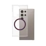 CARE by PanzerGlass® Flagship Case Clear w. Plum Purple QI Galaxy Ultra