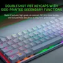 RAZER Huntsman Mini Mercury - Linear Optische Switches (RED), Formfaktor von nur 60 %, Doubleshot PBT-Tastenkappen