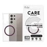 CARE by PanzerGlass® Flagship Case Clear w. Plum Purple QI Galaxy Ultra