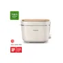 Philips HD2640/10 2-Schlitz-Toaster matt weiß Brötchenaufsatz 830W