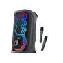 Soundcore Rave 3 Bluetooth Lautsprecher schwarz LED inkl 2 kabellose Mikrofone
