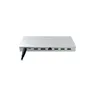 RAZER USB 4 Dock Mercury - 4K, 1x HDMI 2.1 (120 Hz), 1x DP 1.4 (240 Hz), 2x USB-A (2. Gen), 2x USB-A (1. Gen), 2x USB-C (10 Gb/Sek.), 1x Gbit Ethernet, 1x SD 3.0 UHS-II, 1x 3,5mm Klinke, 180W