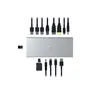 RAZER USB 4 Dock Mercury - 4K, 1x HDMI 2.1 (120 Hz), 1x DP 1.4 (240 Hz), 2x USB-A (2. Gen), 2x USB-A (1. Gen), 2x USB-C (10 Gb/Sek.), 1x Gbit Ethernet, 1x SD 3.0 UHS-II, 1x 3,5mm Klinke, 180W