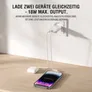 4smarts Netzladegerät PDPlug Duos Slim 20W GaN USB-C/A weiß