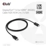 Club 3D Adapterkabel DisplayPort 1.4 zu HDMI 4K60Hz mit HDR St./St. 2m schwarz