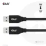 Club 3D USB Typ-A Gen2 (10G) Kabel 3A St/St 0.5m schwarz