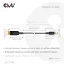 Club 3D USB Typ-C auf DP80 bidirektionales VESA zertifiziertes Kabel St./ St. 1m schwarz