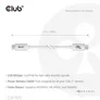 Club 3D Typ-C zu Typ-C Kabel 80Gbps Zertifiziertes 240W 8K240Hz 1.2m weiß