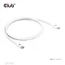 Club 3D Typ-C zu Typ-C Kabel 80Gbps Zertifiziertes 240W 8K240Hz 1.2m weiß