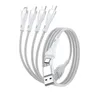 4smarts USB-C/A Multi-Ladekabel 4in2 1,2m (7x schwarz, 7x weiß) - 14er Set VPE