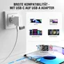 4smarts USB-C/A 540° Magnetkabel GravityCord 100W 1,8m weiß