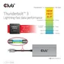 Club 3D Thunderbolt 3 auf dual DisplayPort (4K60Hz) Adapter/ Video Splitter silber
