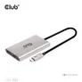 Club 3D Thunderbolt 3 auf dual DisplayPort (4K60Hz) Adapter/ Video Splitter silber
