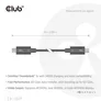 Club 3D Thunderbolt 5 Zertifiziertes 8K240Hz Daten 80/120 Gbps EPR 240 Watt Kabel St./St. 1m schwarz