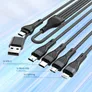 4smarts USB-C/A Multi-Ladekabel 4in2 1,2m, schwarz