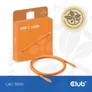 Club 3D USB Typ-C zu Typ-C Kabel 20 Gbps 240W 4K60Hz 2m orange