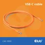 Club 3D USB Typ-C zu Typ-C Kabel 20 Gbps 240W 4K60Hz 2m orange