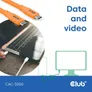 Club 3D USB Typ-C zu Typ-C Kabel 20 Gbps 240W 4K60Hz 2m orange