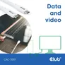 Club 3D USB Typ-C zu Typ-C Kabel 20 Gbps 240W 4K60Hz 2m weiß
