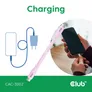 Club 3D USB Typ-C zu Typ-C Kabel 20 Gbps 240W 4K60Hz 2m pink