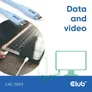 Club 3D USB Typ-C zu Typ-C Kabel 20 Gbps 240W 4K60Hz 2m blau